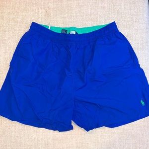 Polo Swim Trunks—Size L—Blue